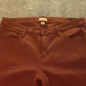 Ava & Viv Women's Boot Cut Jeans - Maroon. Size 16W